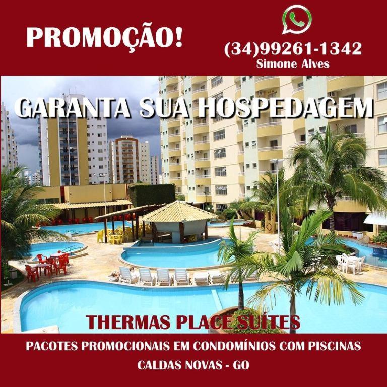 Thermas Place Suíte Caldas Novas com Piscinas Termais Exterior foto